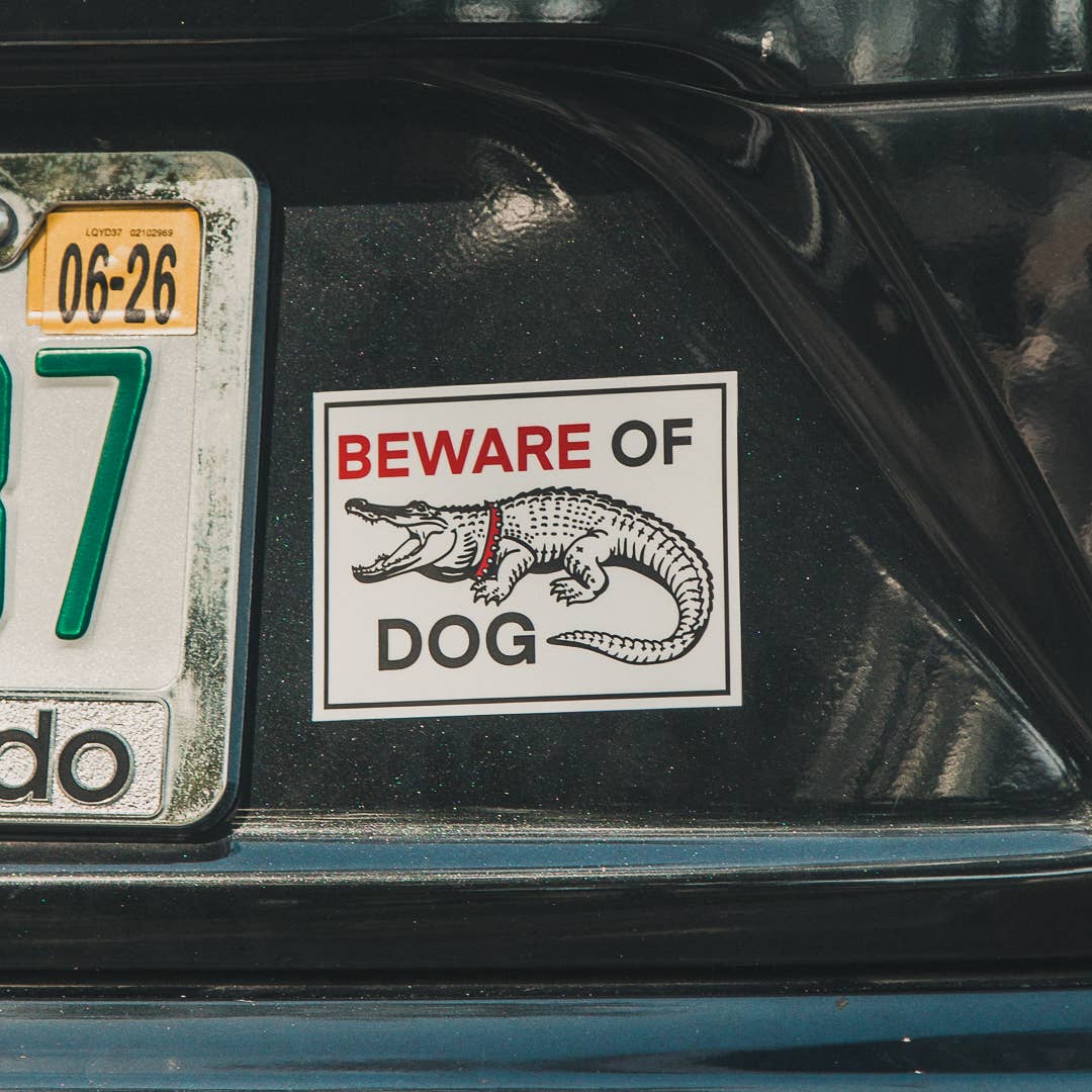 Freehand Goods - Wholesale Sticker - Beware of Dog Sticker2