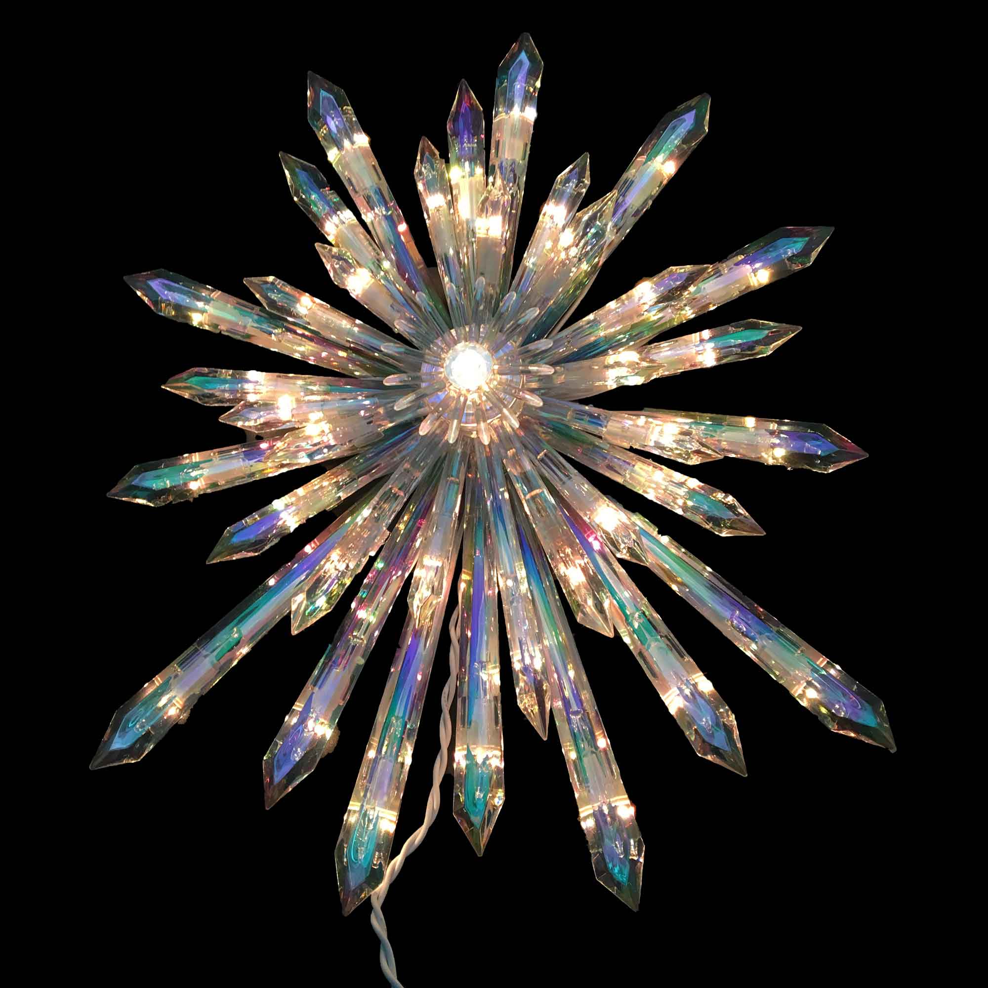 Decor N Beyond - Wholesale Tree Topper - 14" Lighted Starburst Snowflake Tree Topper1