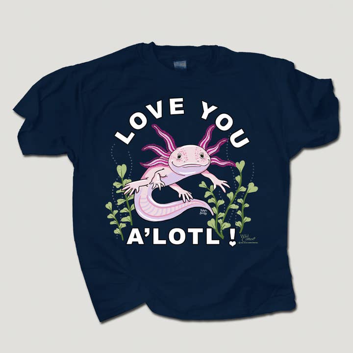 Ti voglio bene A-lotl (Axolotl) 100% Cotone HW Maglietta per Giovani per la vendita all'ingrosso da parte di Atlas Screen Printing
