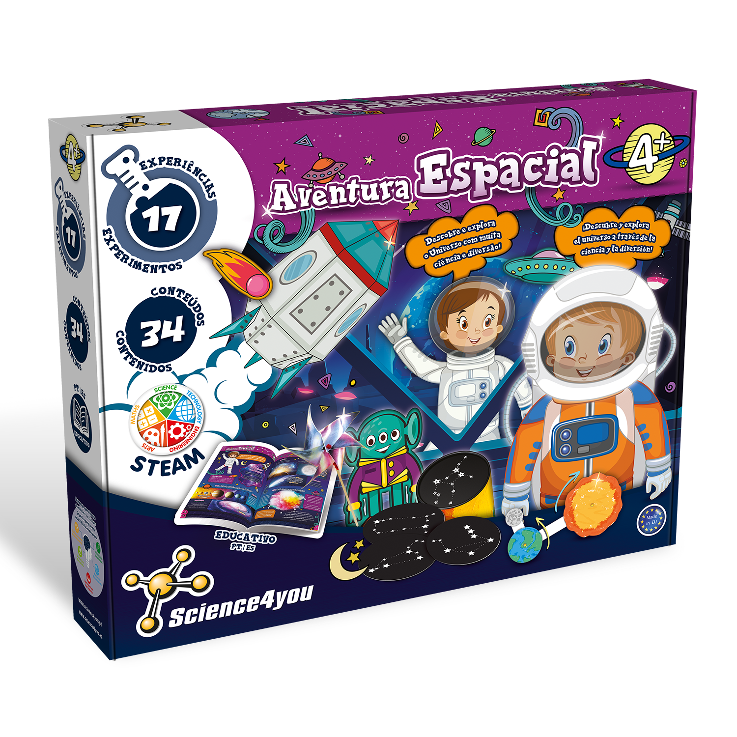 Science4you - Vendita all'ingrosso Set di giocattoli - Bambini - Space Expedition - Gioco educativo multilingue per bambini10