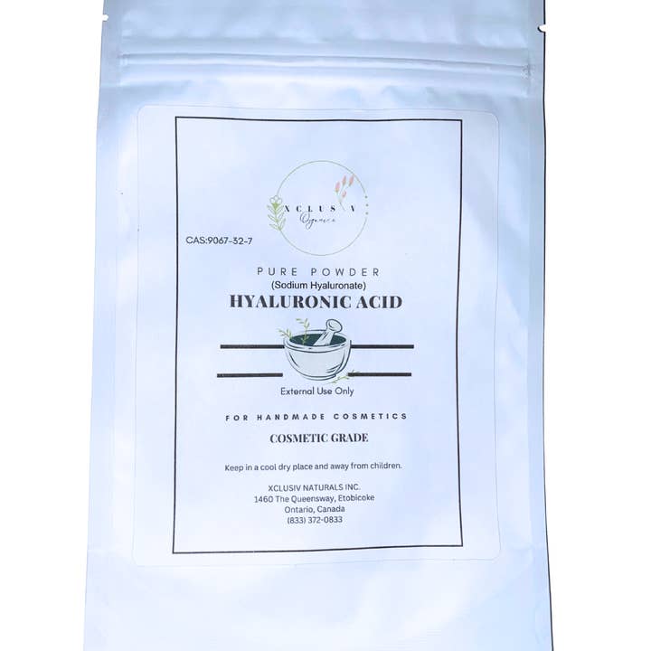 XCLUSIV ORGANICS - Vendita all'ingrosso Sieri/creme concentrate per il viso - Acido ialuronico puro in polvere ialuronato di sodio - Antietà3