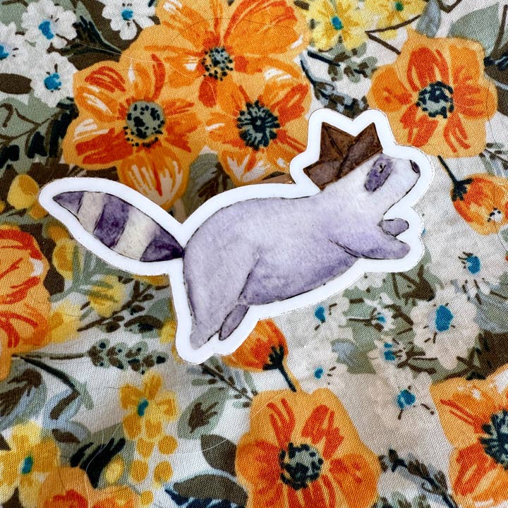 Lionheart Canyon Studio - Wholesale Sticker - Explorer Raccoon Vinyl Sticker2