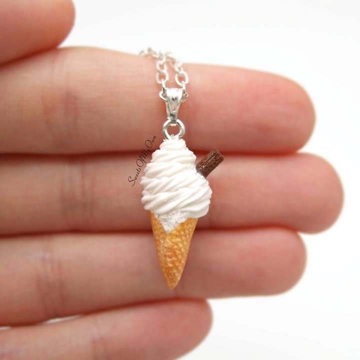 Vanilla 99 Ice Cream Charm - Necklace/Charm - Jewellery for wholesale by Sweetsofmyown