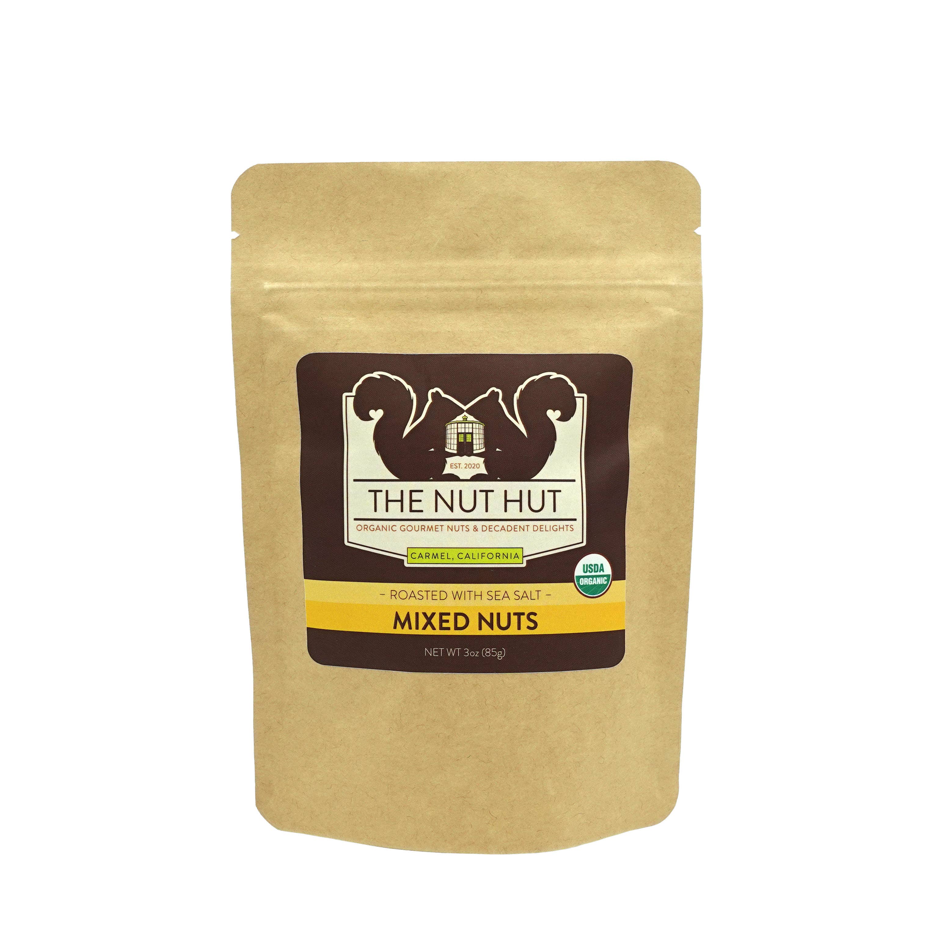 The Nut Hut – wholesale Nuts – Organic Dry Roasted Sea Salt Mixed Nuts