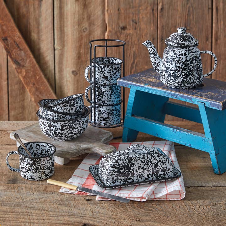 CTW Home Collection - Wholesale Bowl - Set of Three Splattered Enamel Bowls