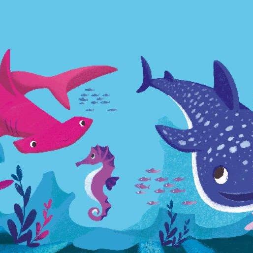 Axis Toys & Gifts - Wholesale Colouring and activity book – kids and baby - Sassi Free the Colours Reusable Paint Brush Book - The Sea2