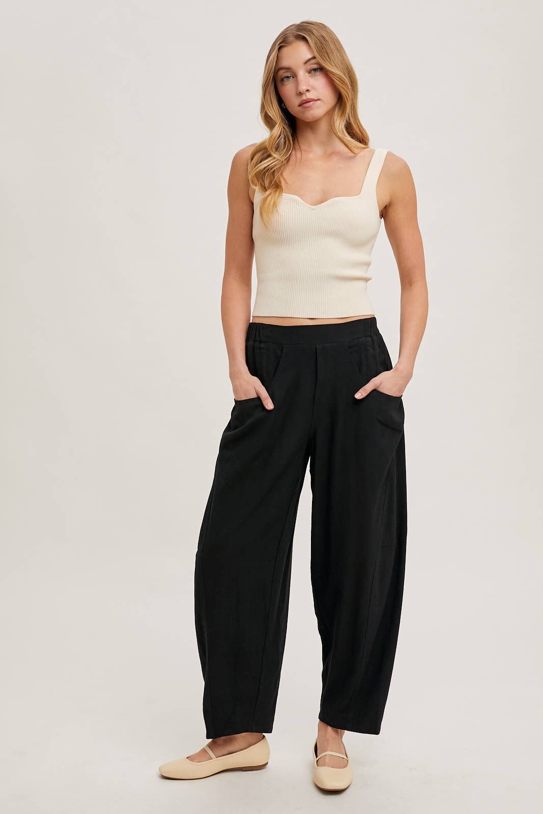 Bluivy - Wholesale Pants - Women's - RELAXED BARREL PANTS WITH POCKETS17