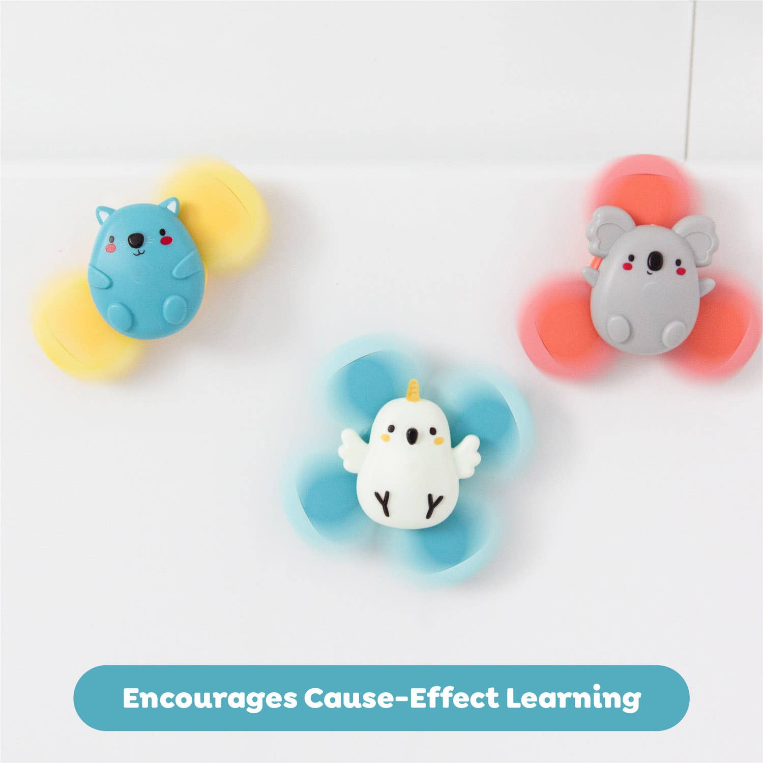 Tiger Tribe - Wholesale Bath Toy - Baby - Sensory Spinners - Aussie Animals4