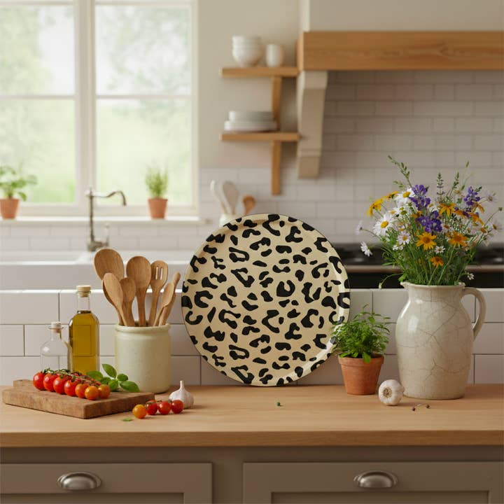 COCO&CO - Wholesale Serving Tray - Ivory Leopard Tray1