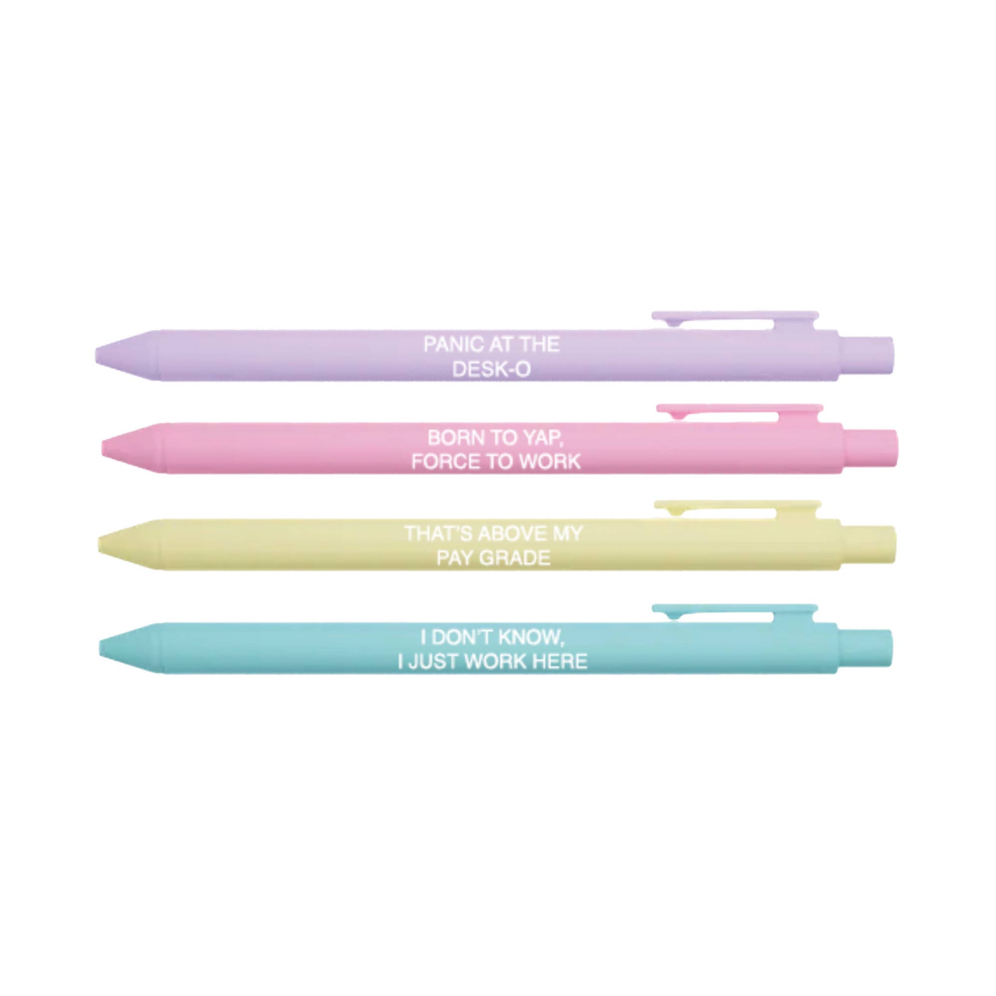 Little Lovelies Studio - Wholesale Pen - Funny Office Pen Set | Panic at the Desk-o Collection2