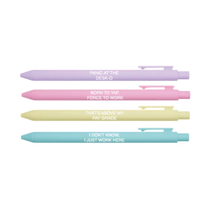 Little Lovelies Studio - Wholesale Pen - Funny Office Pen Set | Panic at the Desk-o Collection2