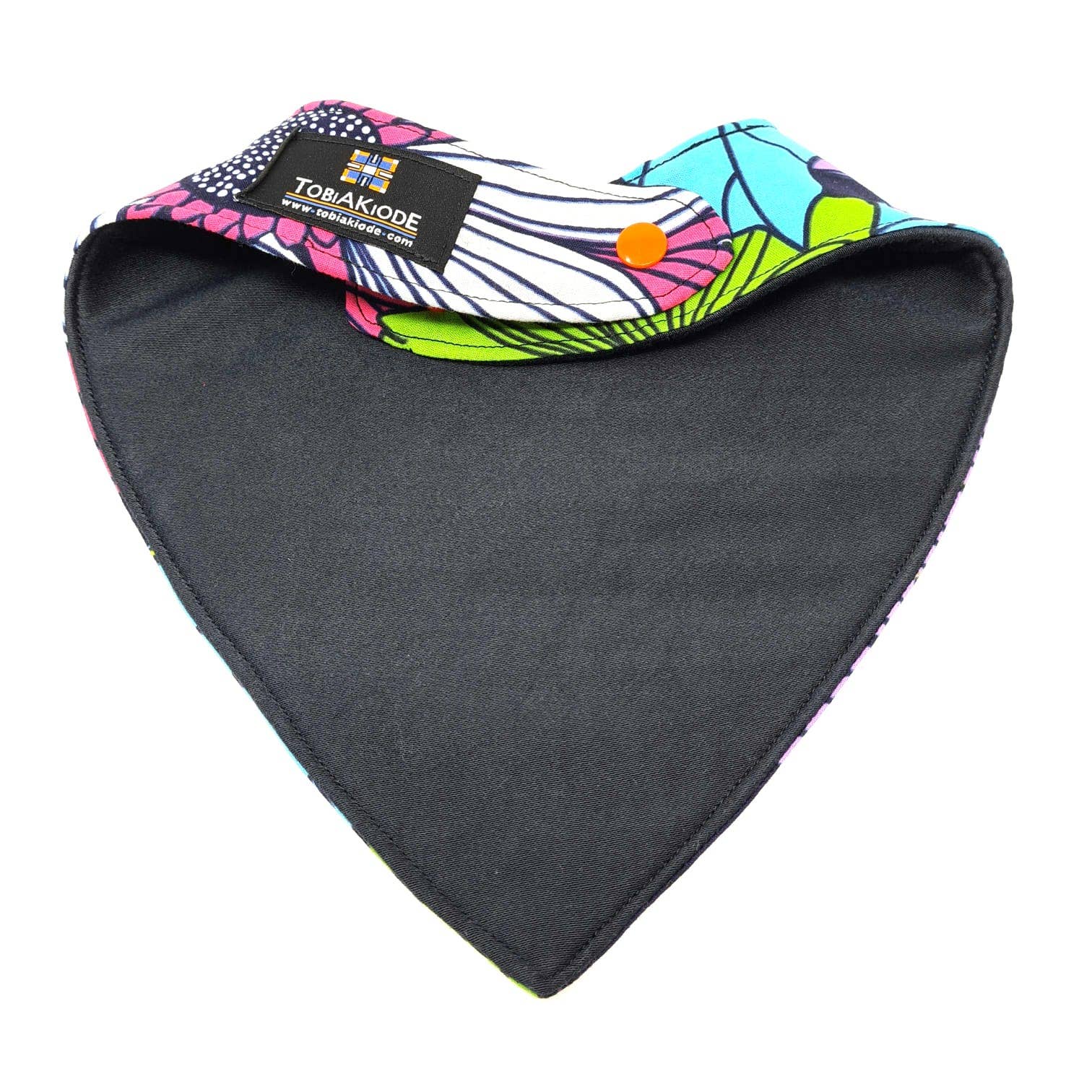 TobiAkiode – wholesale Bandana bib – Pink Turquoise Unique and lovely Bandana Bib3