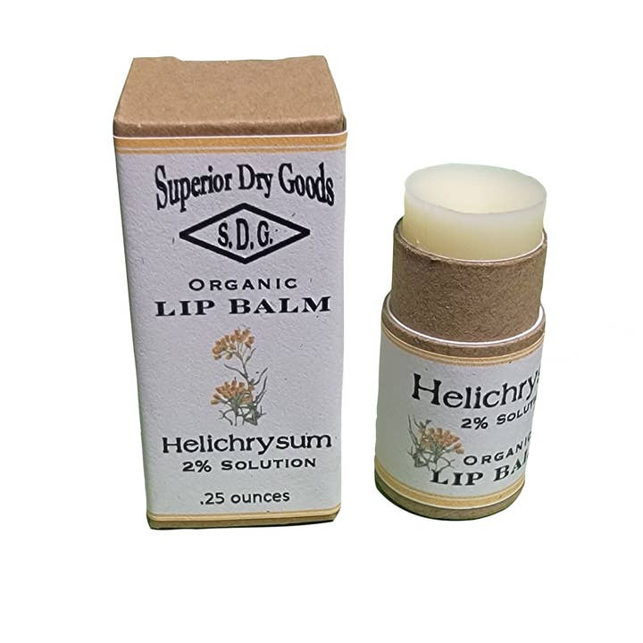 Superior Dry Goods - Wholesale Lip Balm - Helichrysum Lip Balm | Paperboard Tube | Natural & Organic1