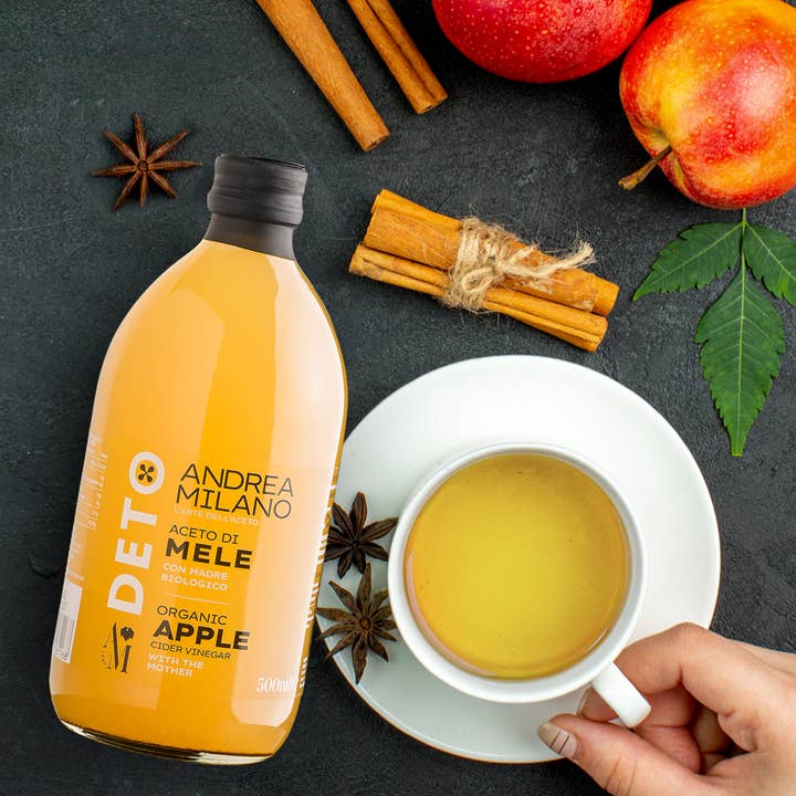 Andrea Milano – Vinagre por atacado – Vinagre de maçã orgânico não filtrado com a mãe3