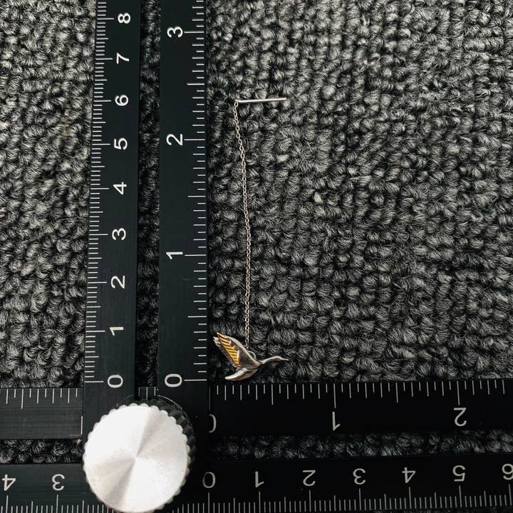 Mio Queena - Wholesale Dangle Earrings - Silver Plated Flying Wild Goose Creative Bird Dangle Earrings3