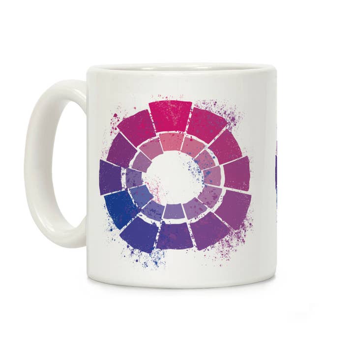 Bi Pride Color Wheel Coffee Mug for wholesale by LookHUMAN
