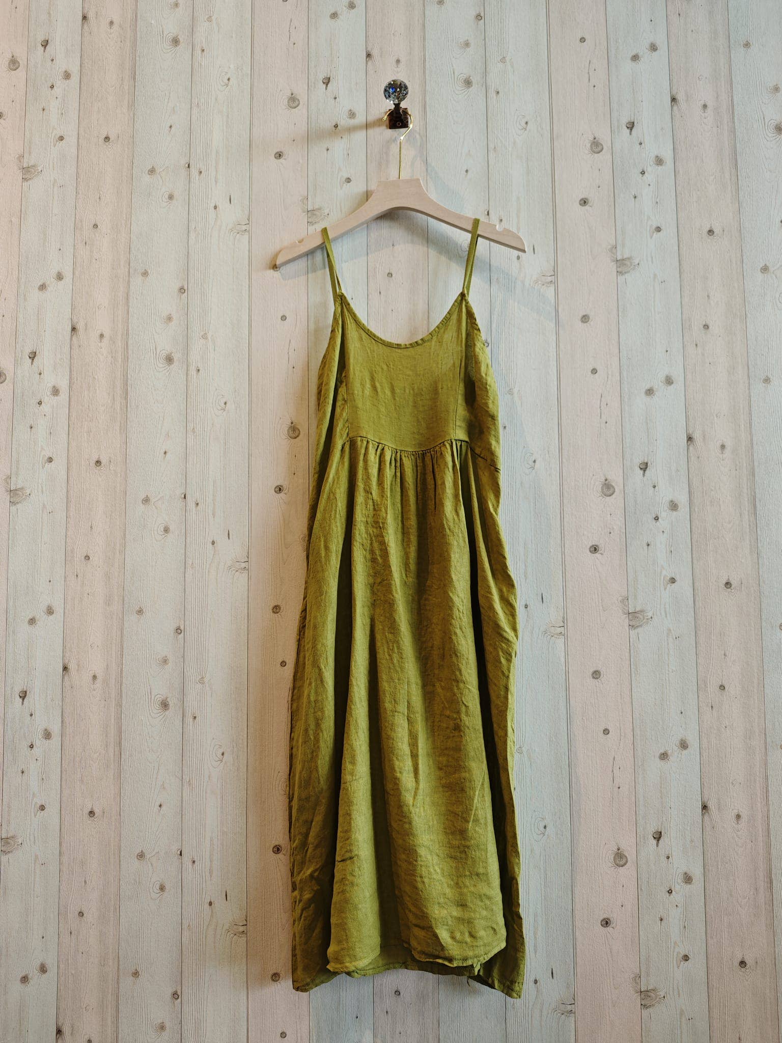 Linen & More - Wholesale Dress - Women's - REF 33195 100% LINEN STRAPPY DRESS
6