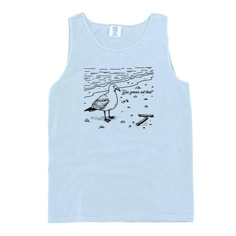 Let's Get This Thread - Wholesale Screen Printed T-Shirt - Unisex - You gonna eat that Seagull10