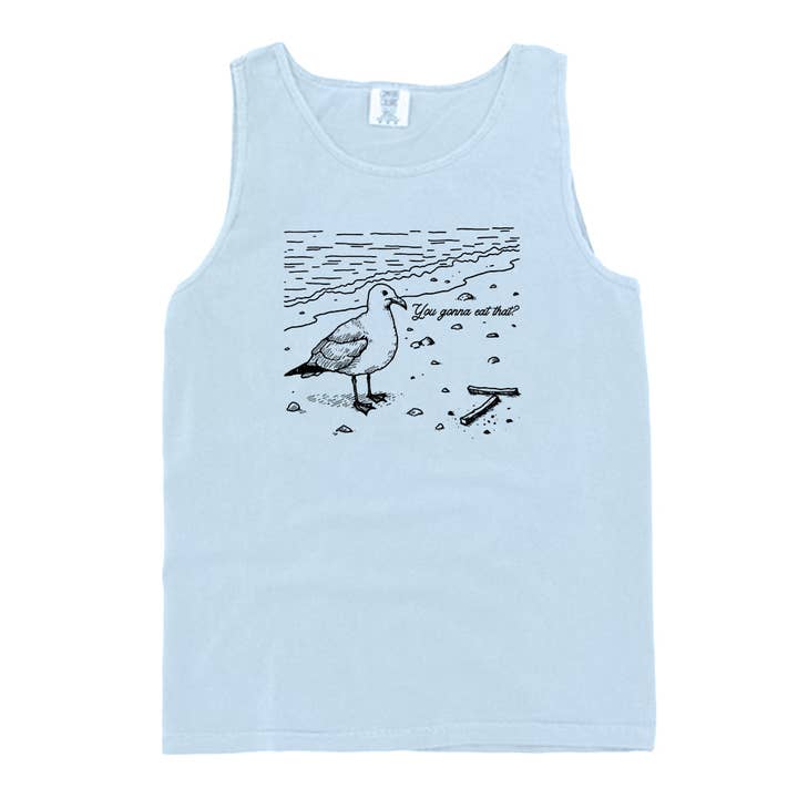 Let's Get This Thread - Wholesale Screen Printed T-Shirt - Unisex - You gonna eat that Seagull10