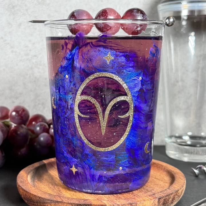 Aries Tumbler Glass for wholesale by Madison Marti Designs