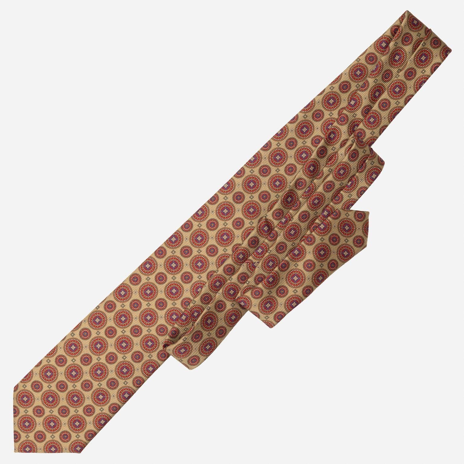 Elizabetta Made in Italy USA – wholesale Necktie – Men’s – Farnese- Printed Madder Silk Tie - Sage Green7