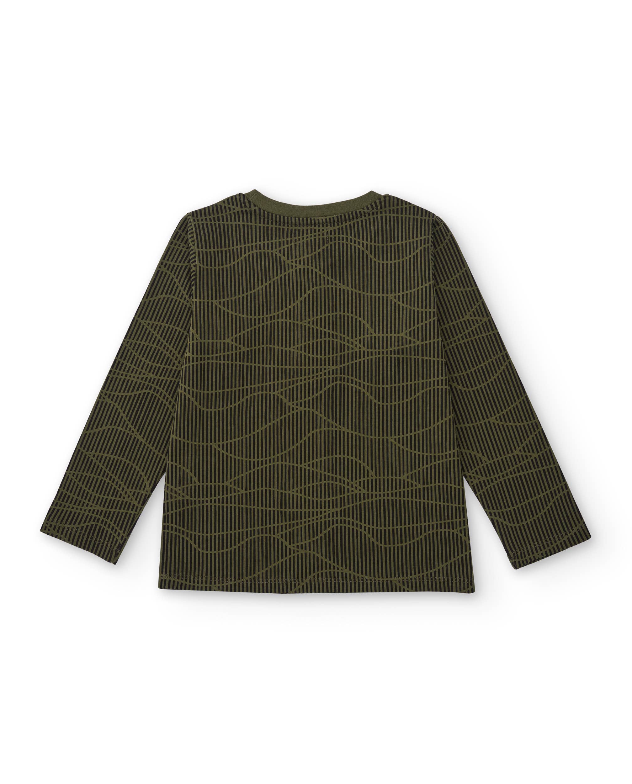 tuc tuc - Wholesale T-Shirt - Kids - Green children's T-shirt with mountain print and text1