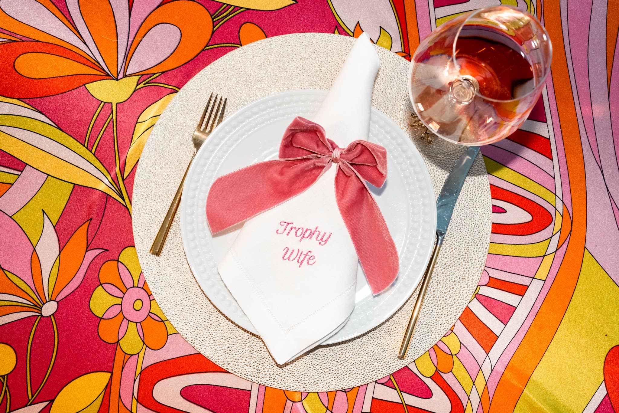 No Reservations - Vente Serviettes de table en tissu - Serviettes de table en lin avec superlatifs de fête – Lot de 123