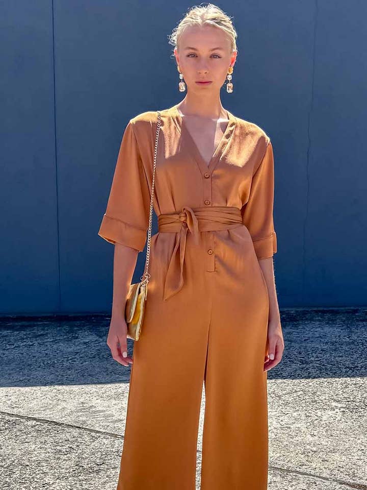 Hoss Kyoto Jumpsuit - Ljus Koppar för wholesale av HOSS