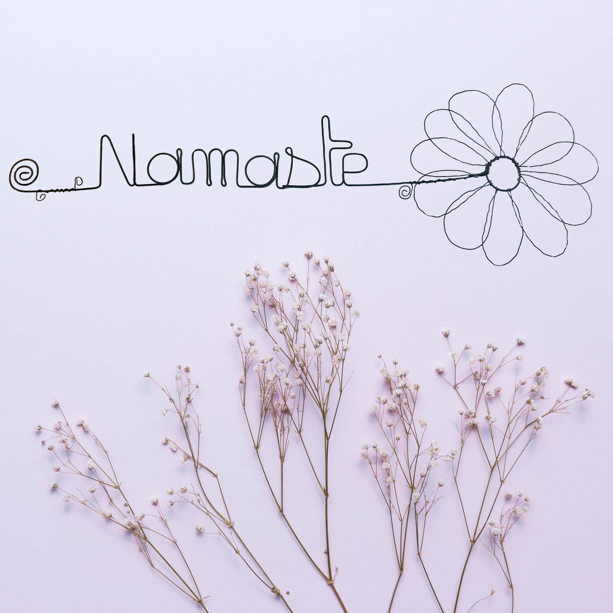 Bijoux de Mur - Vente Sculpture - Fleur de Marguerite - "Namaste" - Décoration murale fer2