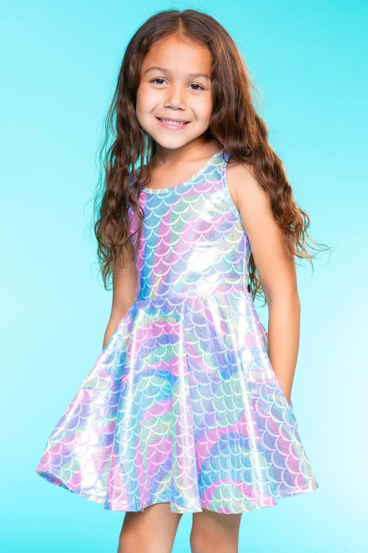 PixieLane - Wholesale Dress - Kids - Glitter Tank Super Twirl Dress8