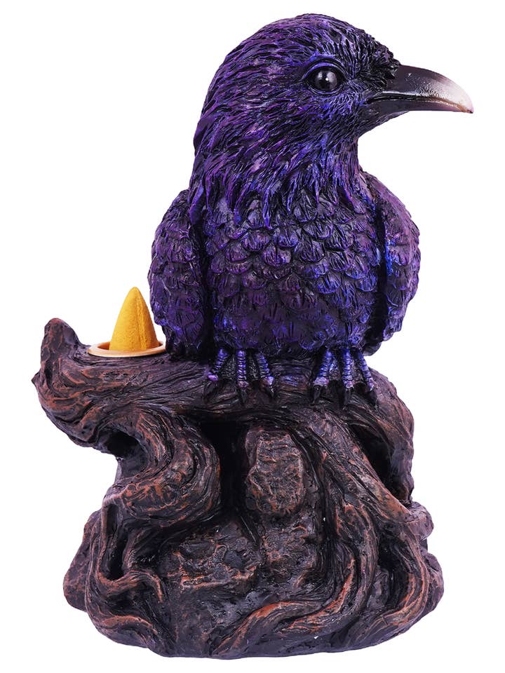 Raven Back Flow Incense Burner for wholesale by Fantasy Gifts