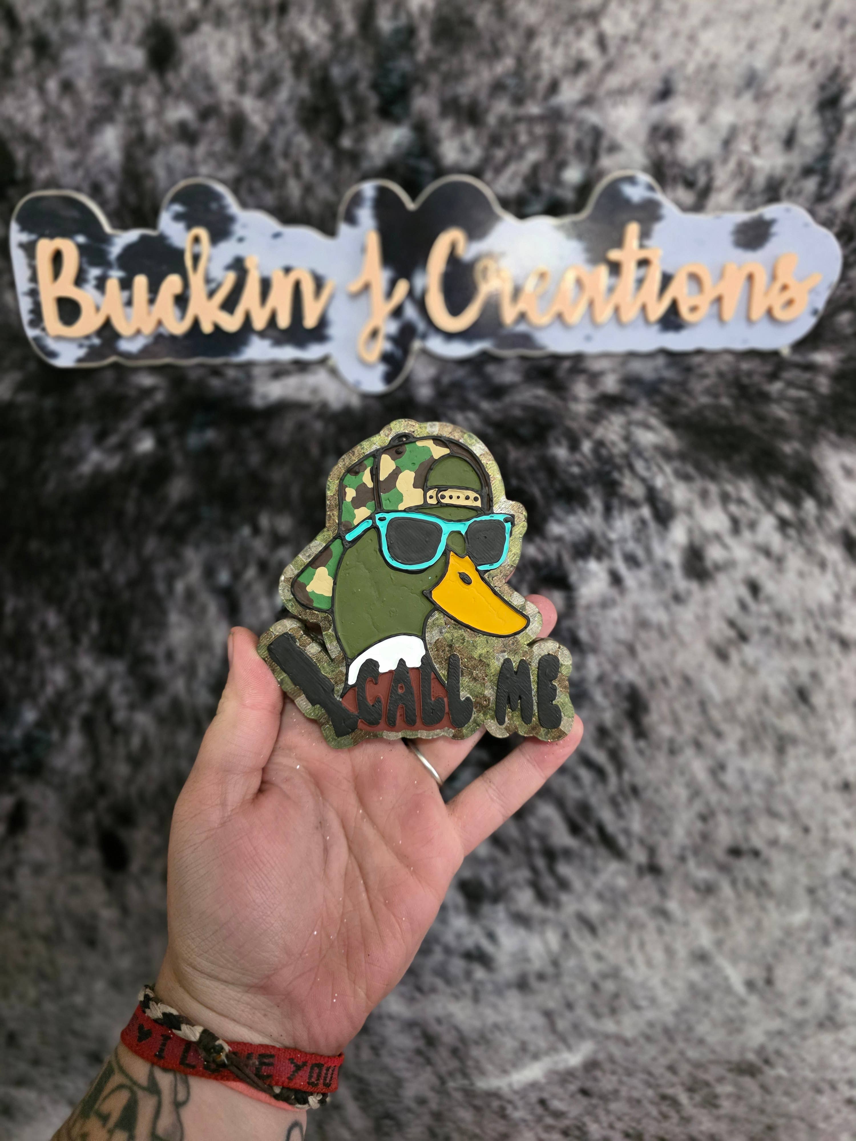 Buckin J Creations – wholesale Car Freshener - Unisex – Call me duck Car Air Freshener4