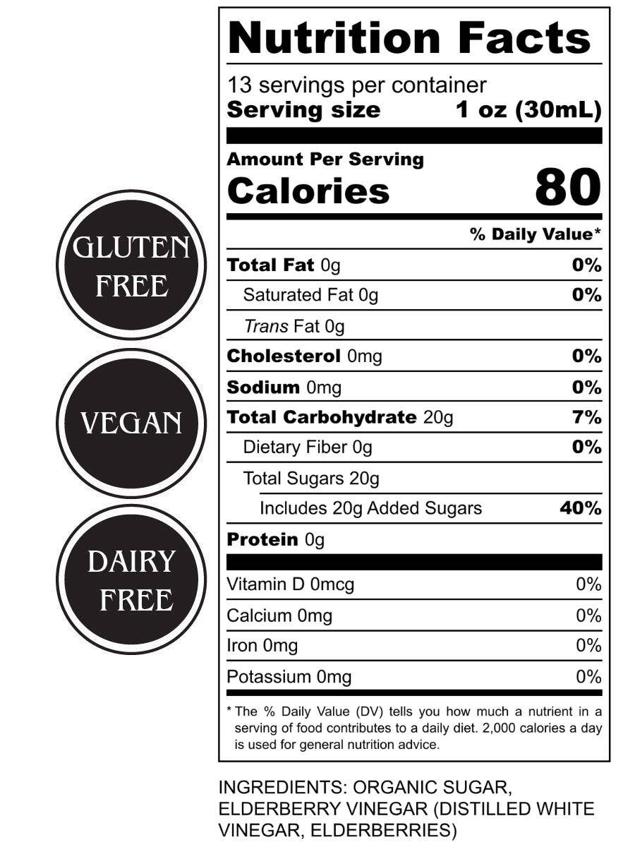 Tait Farm Foods - Wholesale Cocktail Mix/Syrup - Elderberry Shrub2