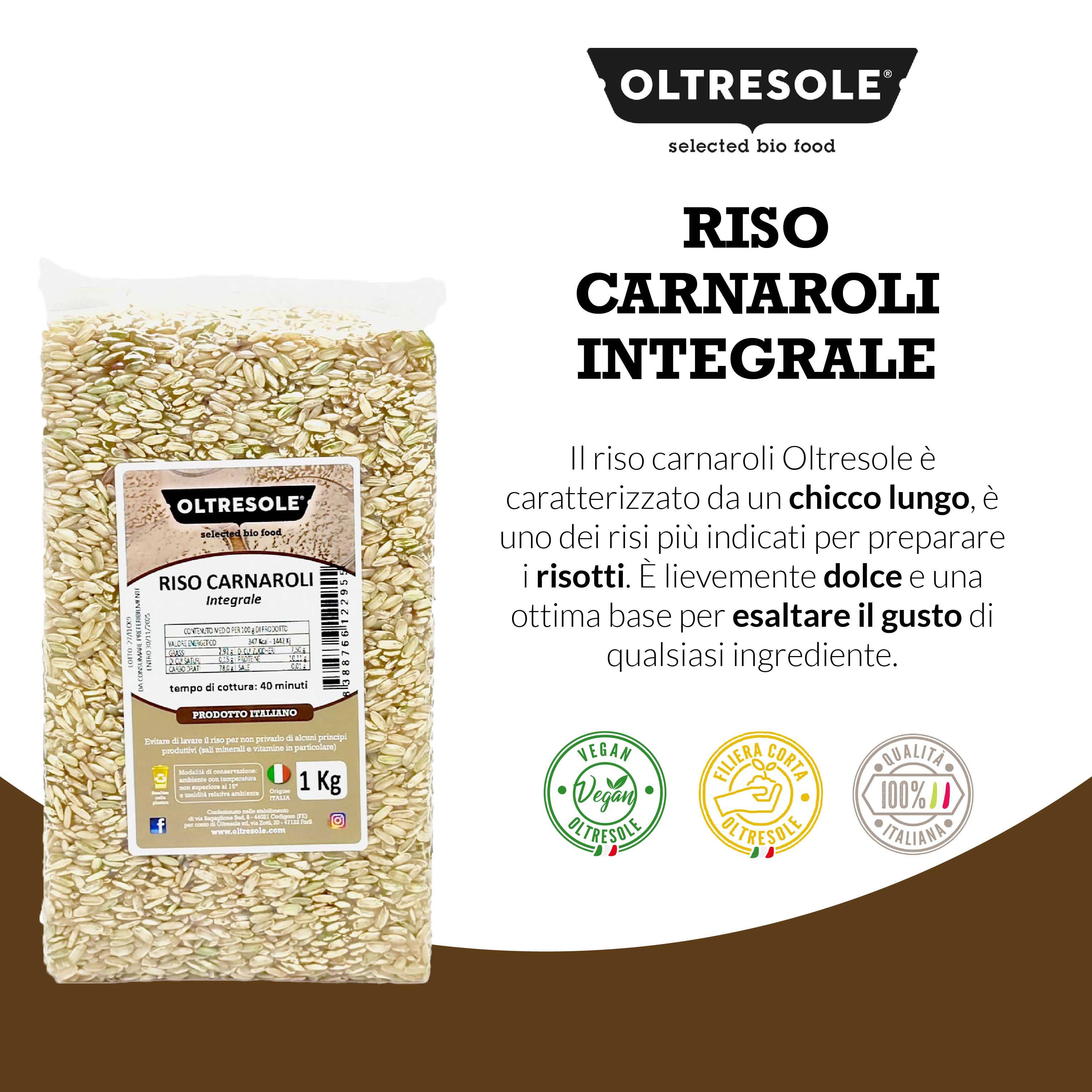 Oltresole - Wholesale Rice - CARNAROLI BROWN RICE 1 Kg4