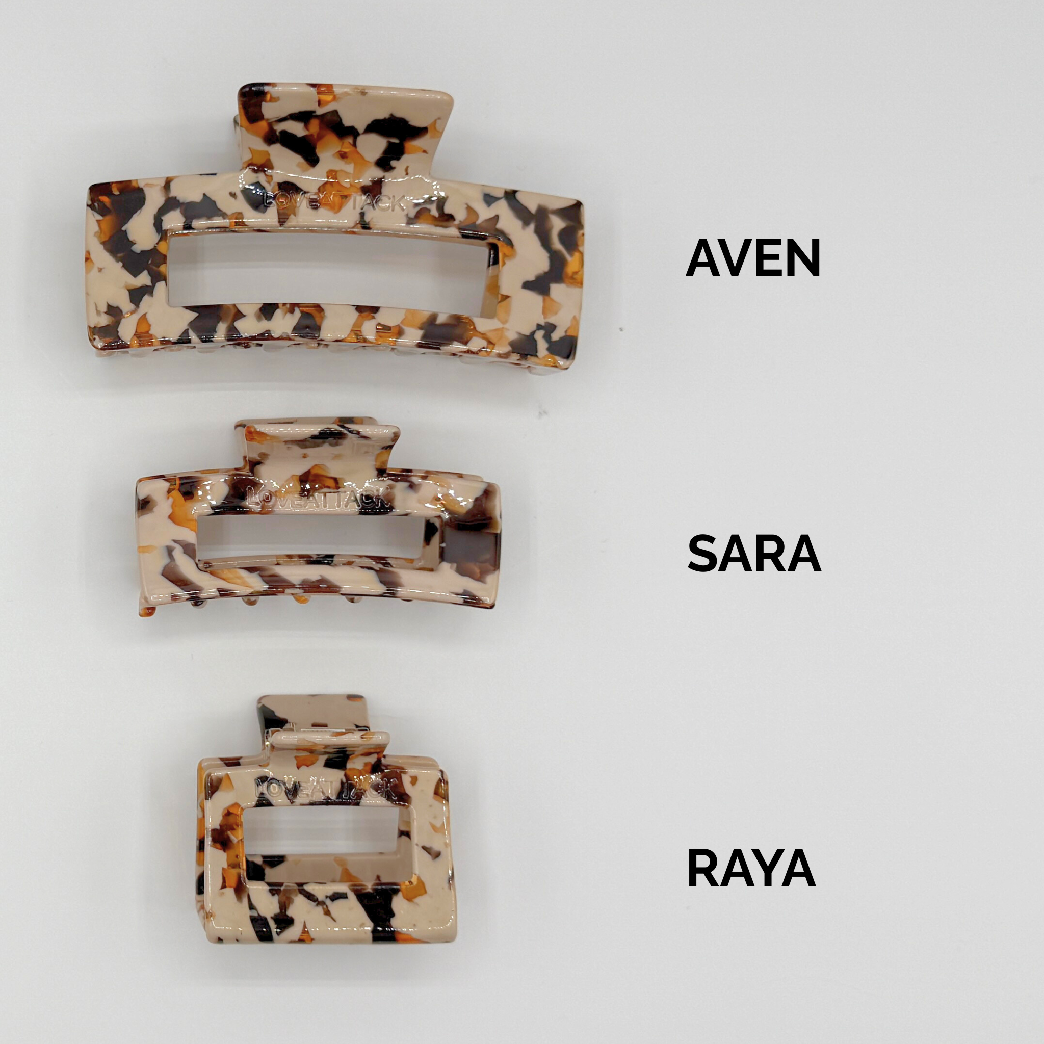 Love Attack - Wholesale Hair Clip - Women's - Sara Cellulose Acetate Hair Claw Clips59