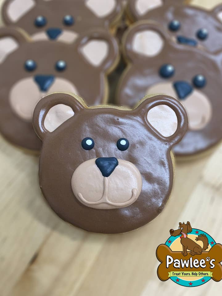 Cookie Visage d'Ours Brun 10/Paquet pour la vente par Pawlee’s