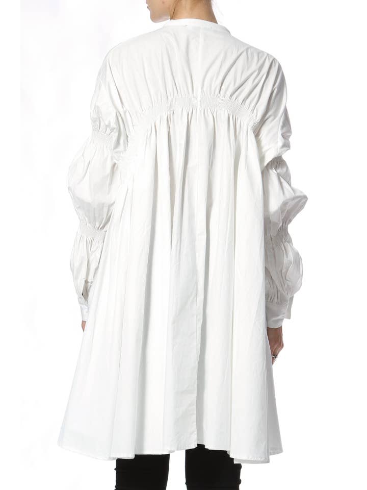 Luxe & Leather by Madonna & Co - Wholesale Dress - Women's - Ruched Shirt-Dress3