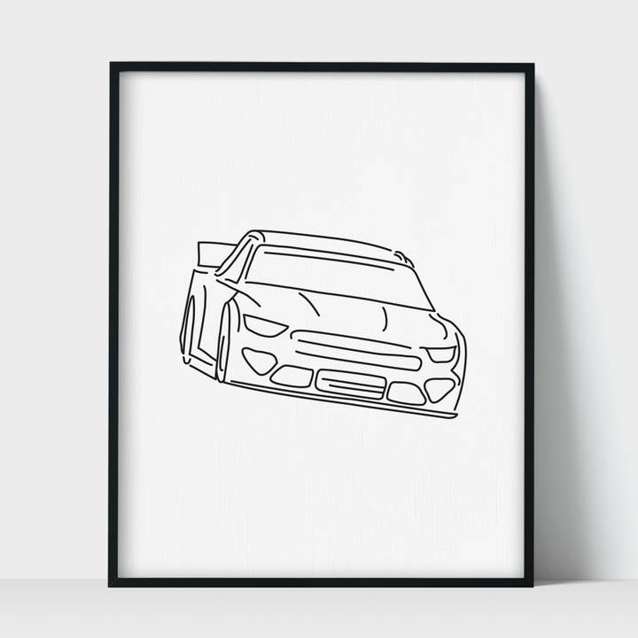 Hobby Nascar Racing Unframed Art Print for wholesale by Scenic Route Shop