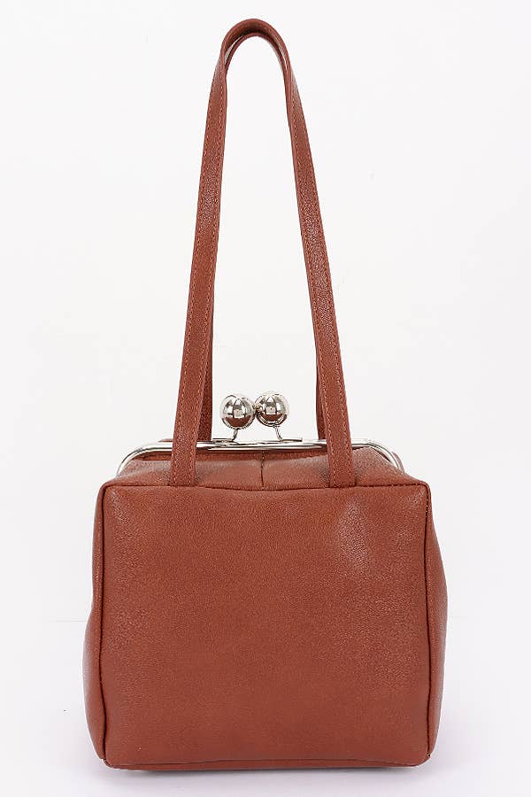 Oblige by G - Wholesale Shoulder Bag - Women's - Retro Kiss-Lock Square Shoulder Bag HPC66589