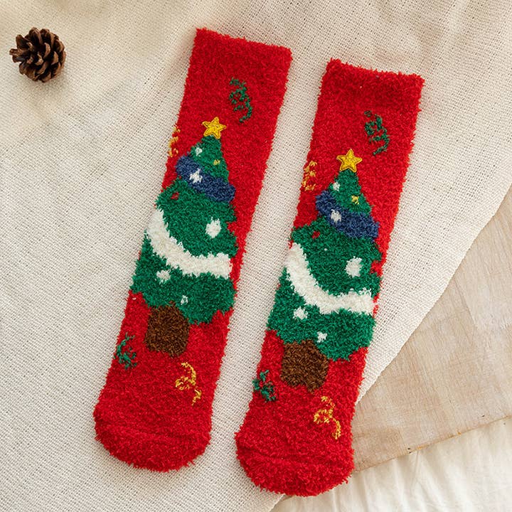 MKS America - Wholesale Socks - Women's - Cozy Christmas Fleece Socks7