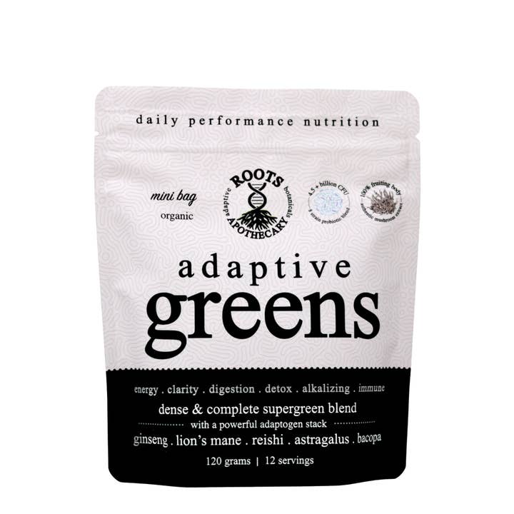 adaptive greens - mini bag for wholesale by Roots Apothecary