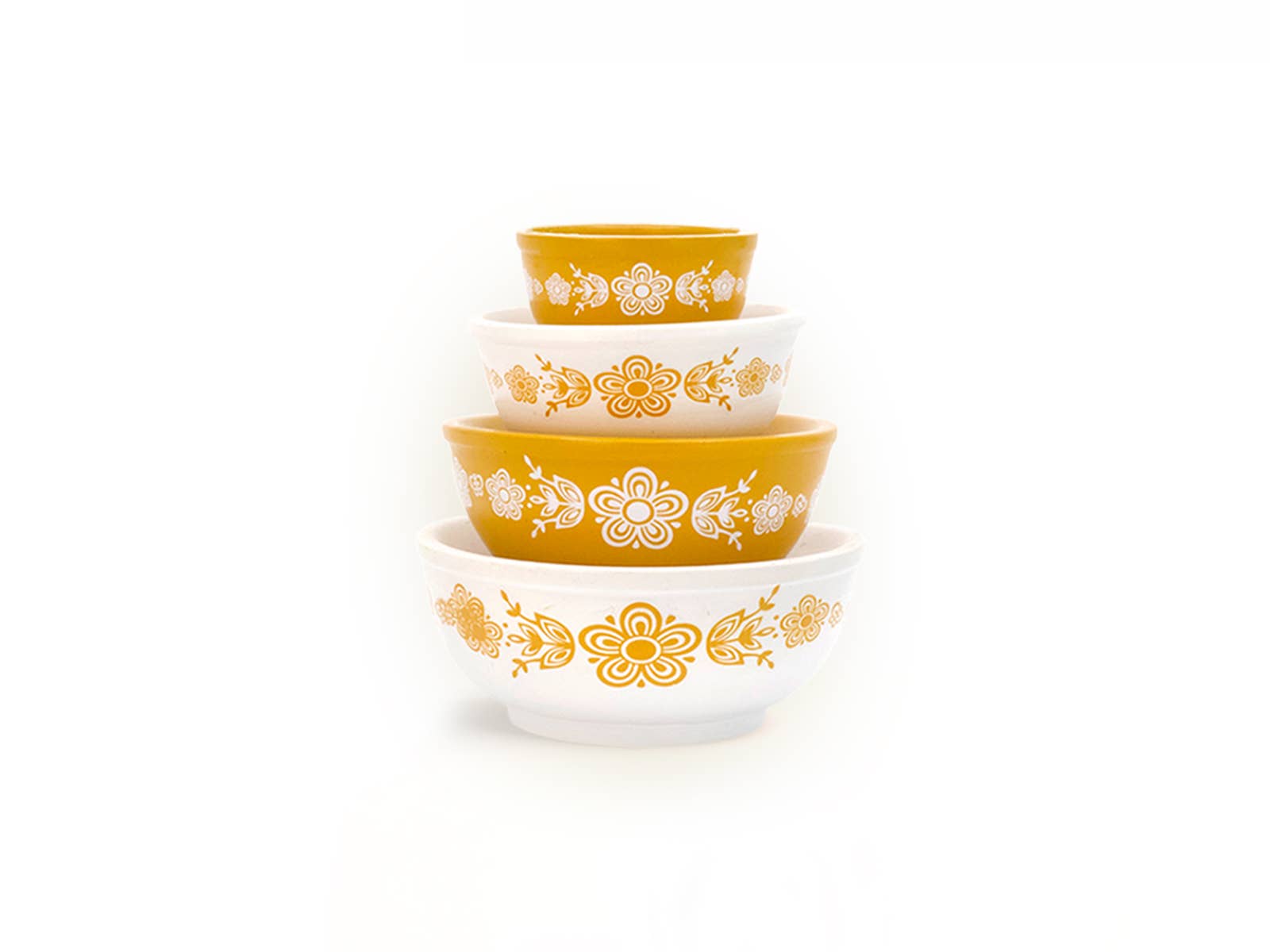 Twinkltoast - Wholesale Decorative Plate/Dish/Bowl - Mini Pyrex-Inspired Mixing Bowls – Retro Stackable Set13