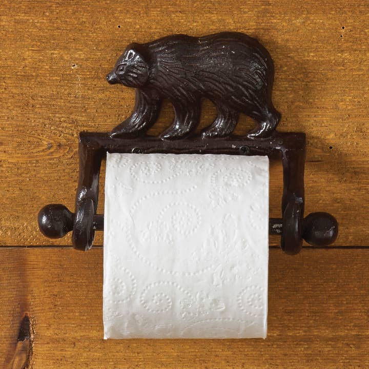 Cast Bear Toilet Tissue Holder for wholesale by Park Designs