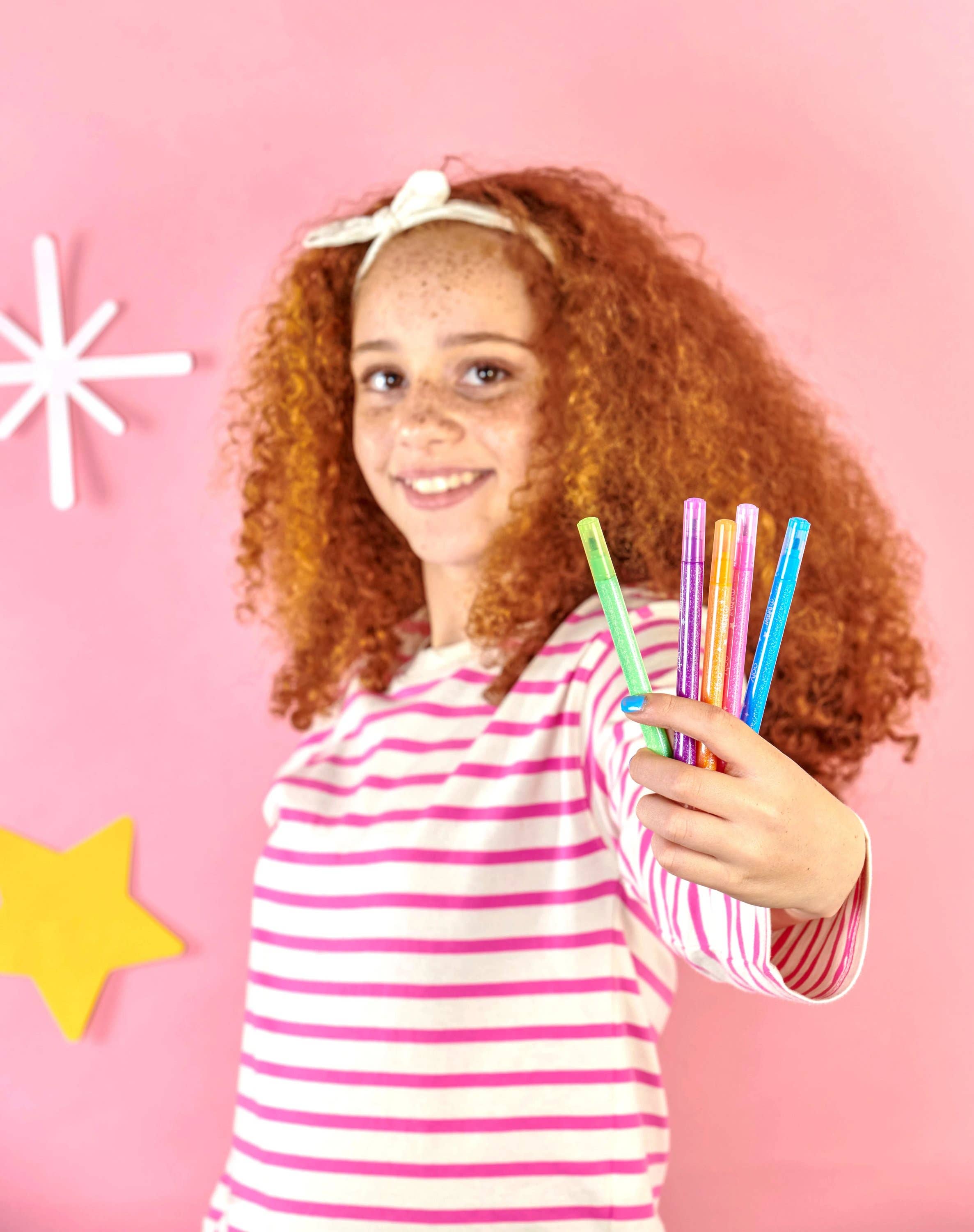 OOLY - Wholesale Markers - Kids & Baby - Switch-eroo!: Sparkle Glittery Color-Changing Markers (Set o3