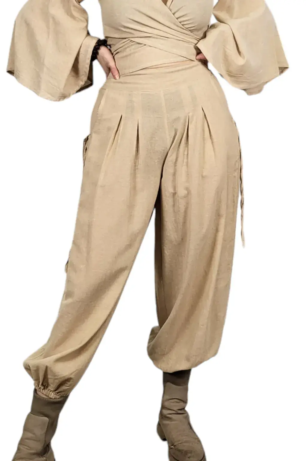 Ark Imports - Wholesale Broek - Dames - Stevige halfelastische broek0