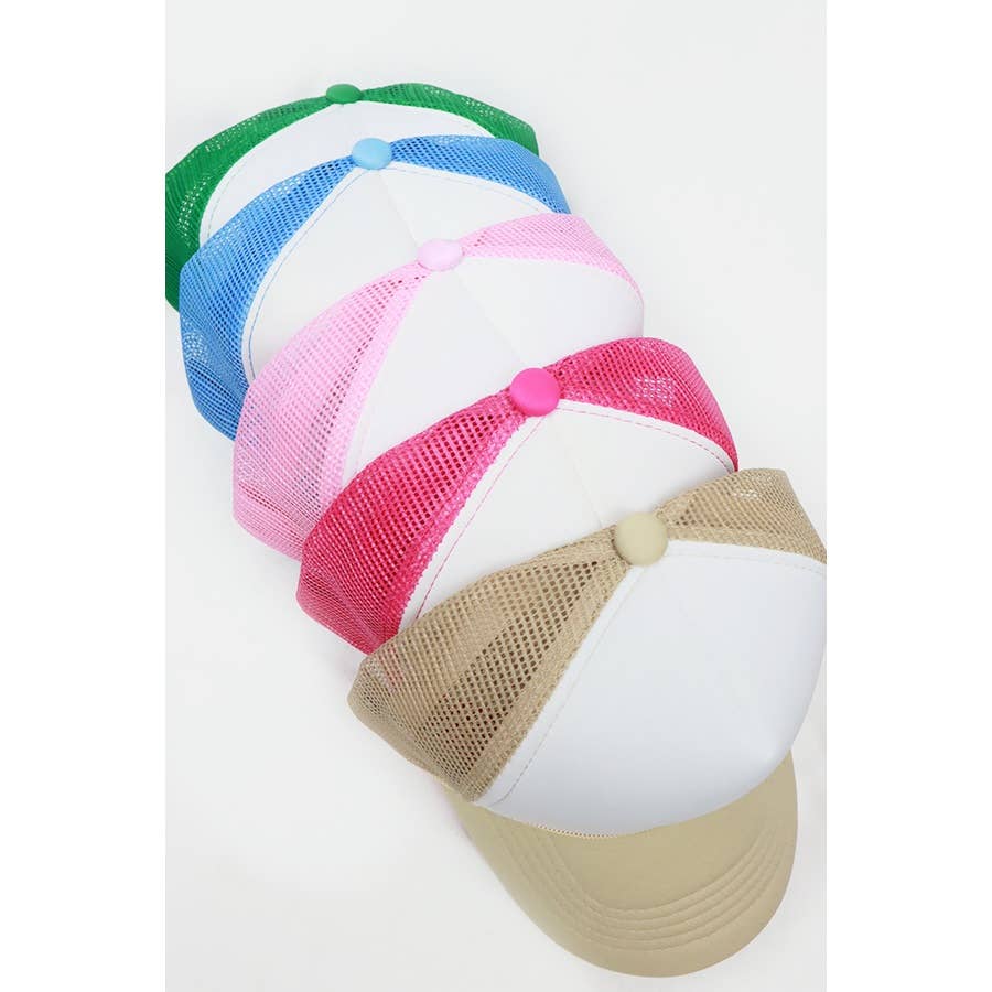 Love and Repeat - Wholesale Trucker Hat - Unisex - Classic Foam Solid Two Tone Trucker Hat17