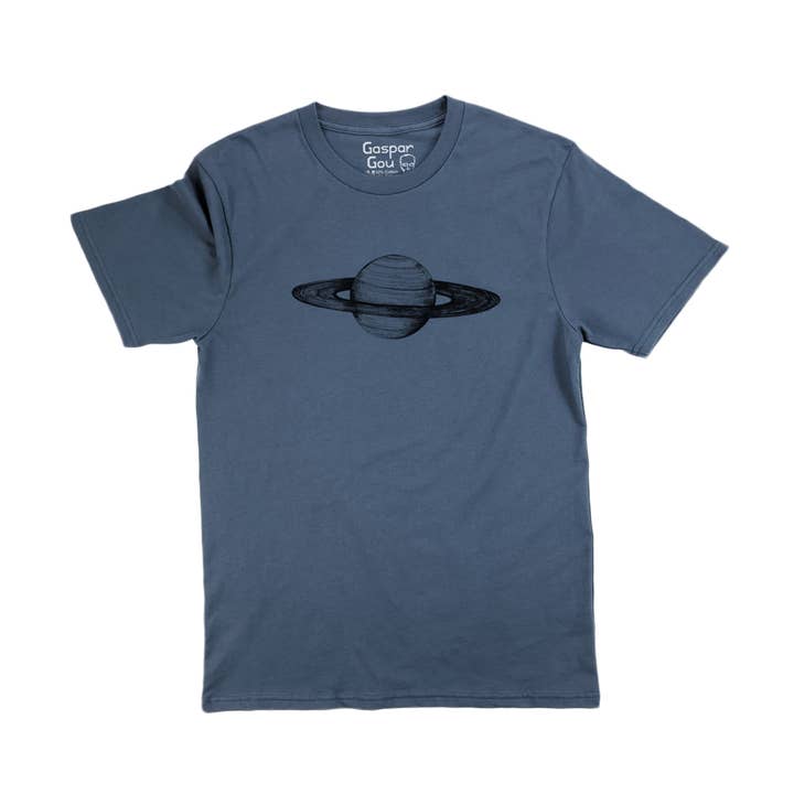 T-shirt Saturn Upshaw en coton biologique pour homme pour la vente par Gaspar Gou