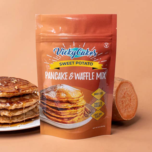 Vicky Cakes Pancake & Waffle Mix - Wholesale Pancake Mix - Sweet Potato Pancake & Waffle Mix