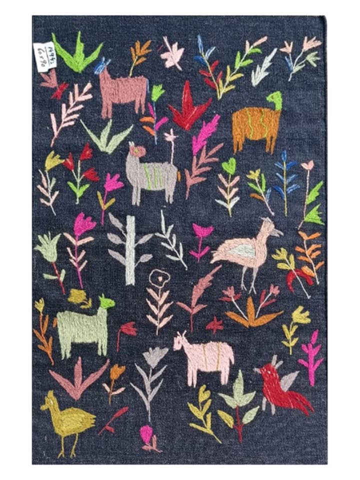 Suzani håndbroderet kilim - Størrelse: 90 x 60 cm for engroshandel hos Imaco Rugs