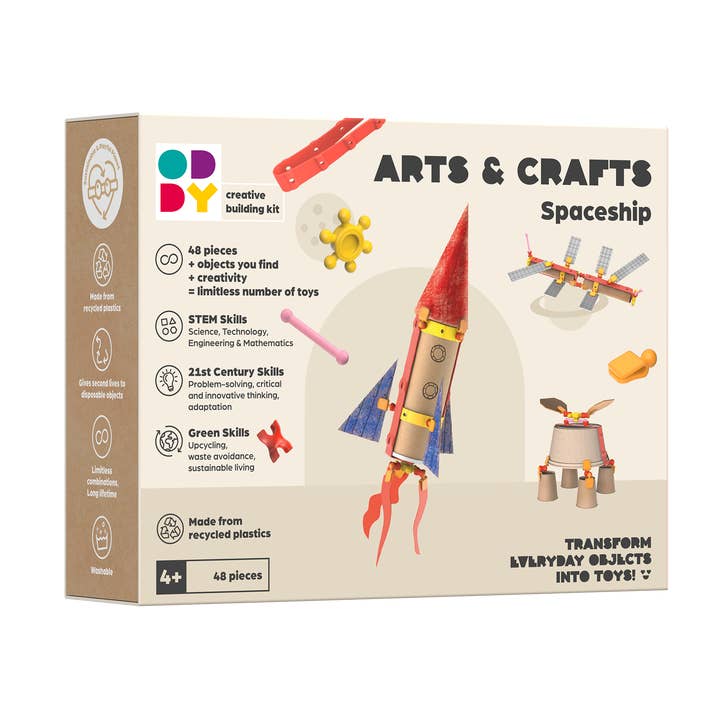 Oddy Arts and Crafts Spaceship Building Kit for wholesale by Safari Ltd.